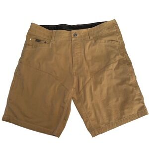 NWOT Kuhl Konfidant Shorts Mens 36 Tan Brown Vented Crotch Hiking Outdoor 5103